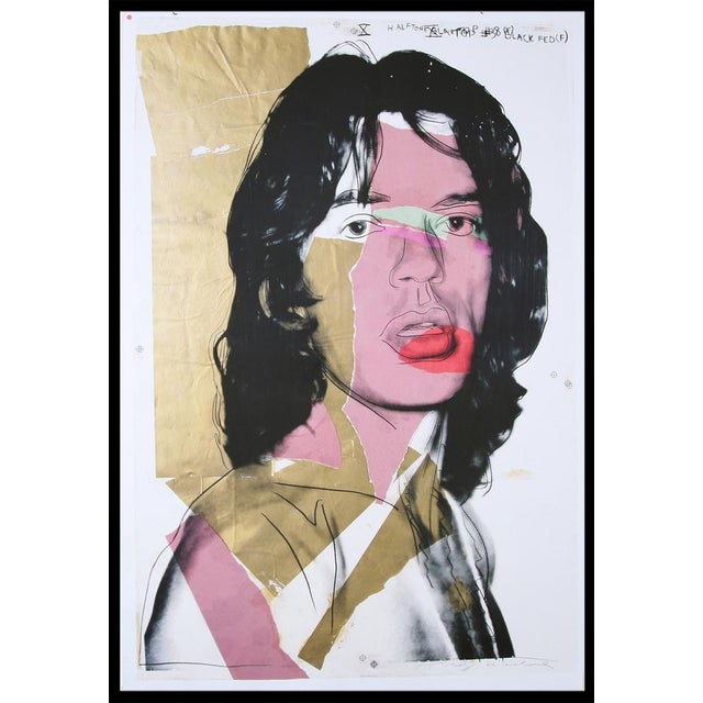 Andy Warhol, Mick Jagger, 1970s, Print, Framed For Sale - Image 9 of 9