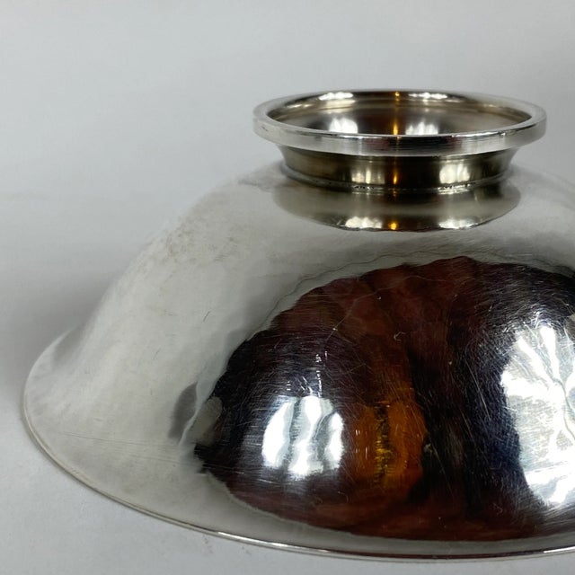 Metal 1940s Small Danish Sterling Silver Bowl by Harald Nielsen for Georg Jensen For Sale - Image 7 of 8