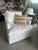 Restoration Hardware Club Chair in White Canvas. Very comfortable and sturdy!