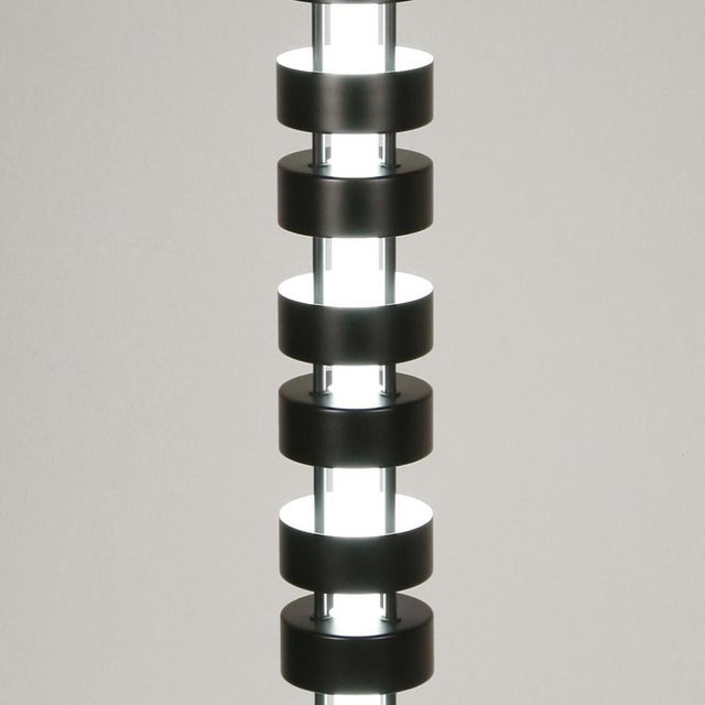 Not Yet Made - Made To Order Mid-Century Modern Totem Column Floor Lamps by Serge Mouille, Set of 2 For Sale - Image 5 of 9