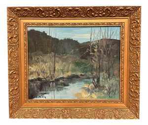 Tedde Rhodin, Autumn Landscape from Småland, 1979, Oil on Canvas, Framed