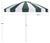 Transform your outdoor space with the chic elegance of the BUTI 9 ft crank umbrella. The hunter green stripe design...