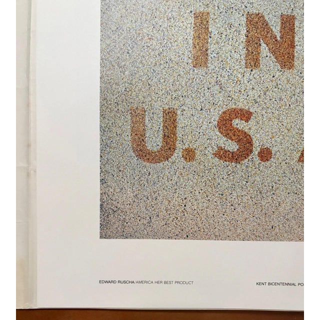 Pop Art Framed Edward Ruscha Offset Litho, "America: Her Best Product (Made in U.S.A.)" For Sale - Image 3 of 4