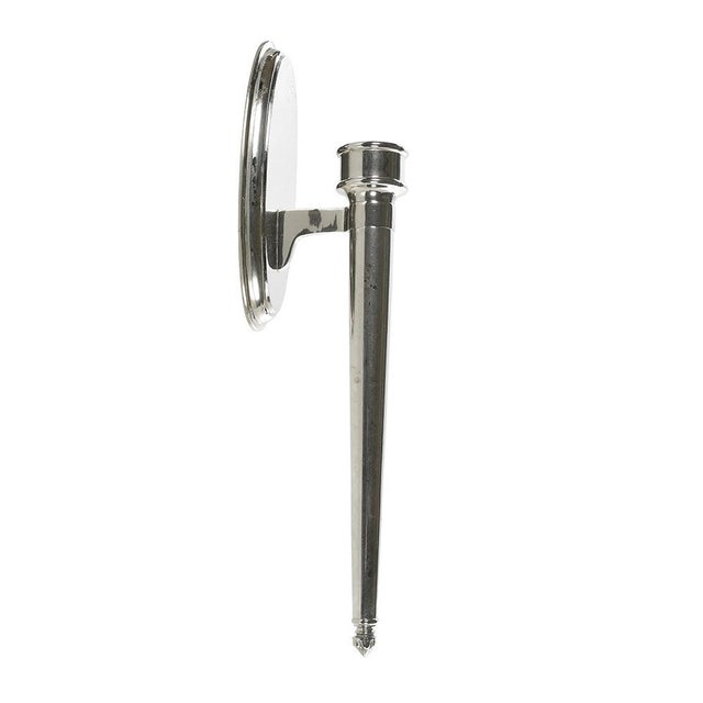 Silver and Bronze Wall Light For Sale - Image 6 of 6