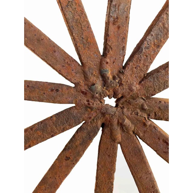 Abstract Mid Century Iron Folk Art Sculpture For Sale - Image 3 of 6