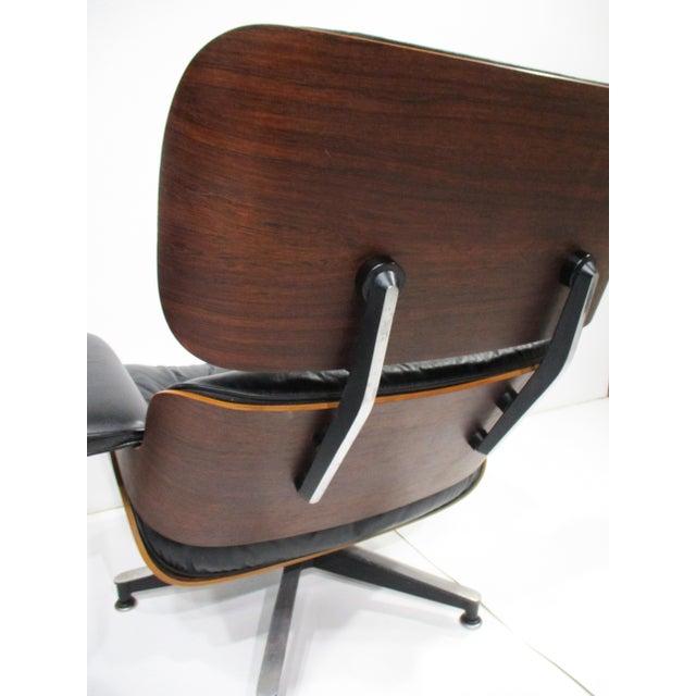 Eames Rosewood Leather 670 Lounge Chair With Ottoman for Herman Miller (Db) For Sale In Cincinnati - Image 6 of 12