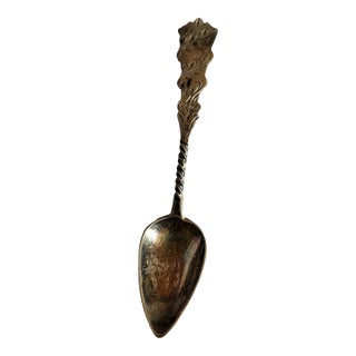 Antique Sterling Silver Vintage Demitasse Spoon For Sale