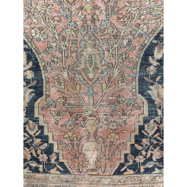 Early 20th Century Antique Ferahan Sarouk Muted Natural Dyes Rug 10 x 17.3 For Sale - Image 5 of 13