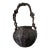 Large Antique Japanese Smoke Bamboo Basket Wisteria Root Handle Meiji Period For Sale