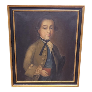 Vintage Oil Painting of a Colonial Noble William Merchant 1755