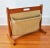 Brdr Furdo Danish Modern Teak and Linen Double Magazine Rack For Sale - Image 12 of 12