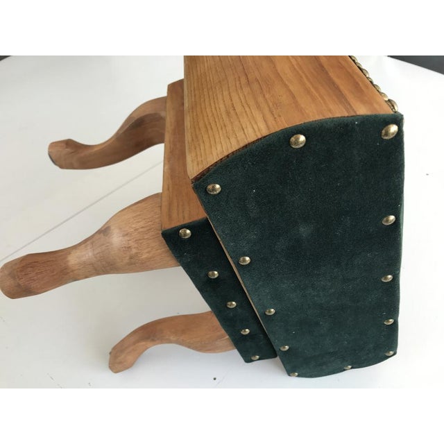 1950s Renovated Footstool Pouf, 1950s For Sale - Image 5 of 18