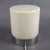 Modern Modern Cylindrical Table Lamp in White Glass with Chrome Metal Base, 1970s For Sale - Image 3 of 16