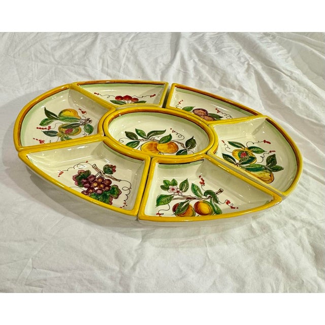 Elevate your next gathering with this stunning 7-piece antipasto set from the renowned M.O.D. (Maestri Oltrepò Deruta)...