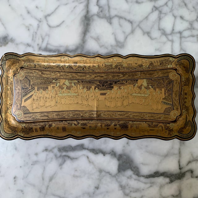 Early 19th Century Early 19th Century Chinese Lacquerware Box For Sale - Image 5 of 10