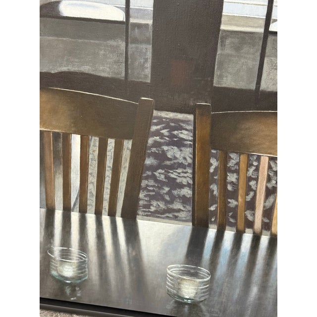 Nick Patten Shelter Oil on Canvas, Framed For Sale - Image 4 of 12