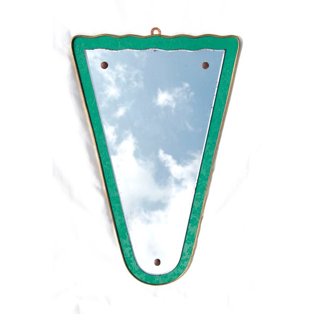 Vintage Italian Brass Mirror, 1950s For Sale - Image 13 of 13