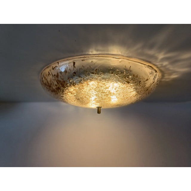 Mid-Century Modern Mid-Century Modern Murano Glass Flush Mount from Hillebrand, 1970s For Sale - Image 3 of 11