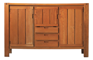 Large Elm Sideboard, France, 1980s