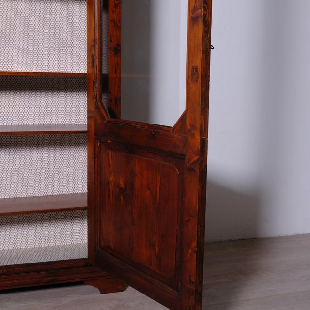 Antique Wooden Display Cabinet Bookcase, Italy, Late 18th Century For Sale - Image 10 of 18