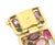 Bracelet Earring Multicolor Stones 18k Yellow Gold Cushion Link set - 3 Pieces For Sale - Image 9 of 10