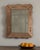 1940-1949 Italy Warm Blush Pink Carved Wood Mirror With Etched Border For Sale In Greensboro - Image 6 of 9
