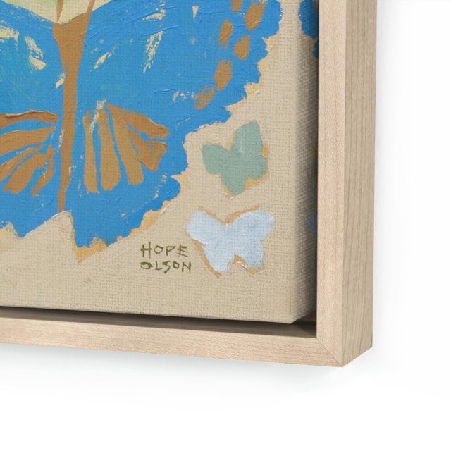 DESCRIPTION: Butterflies Diptych by Hope Olson in Natural Wood Frame, Medium Art Prints on Canvas SPECIFICATIONS: Type:...