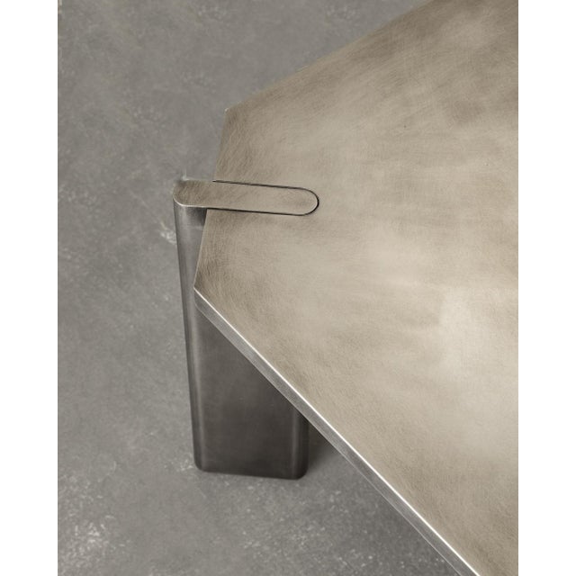 Yuuki Stainless Steel Coffee Table For Sale - Image 6 of 7