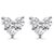 Elegant and petite, these gold and diamond heart studs are the perfect accessory for everyday wear or for any formal...