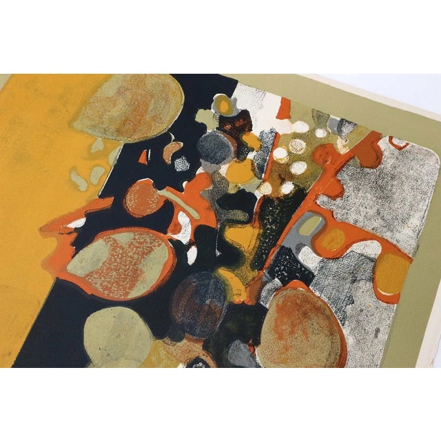 1960s Minaux Original Lithograph Le Grand Bouquet 1966 Signed & Numbered For Sale - Image 5 of 7