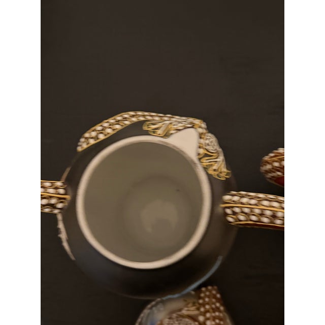 Vintage Dainan Dragonware Moriage Hand Painted Creamer and Sugar Set For Sale - Image 13 of 13