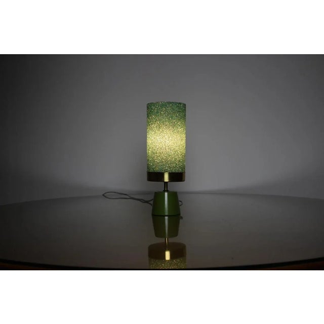 Green German Table Lamp, 1970s For Sale - Image 8 of 10