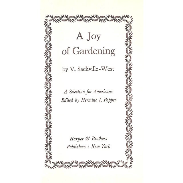 Traditional "A Joy of Gardening" Book 1958 Sackville-West, V. For Sale - Image 3 of 6
