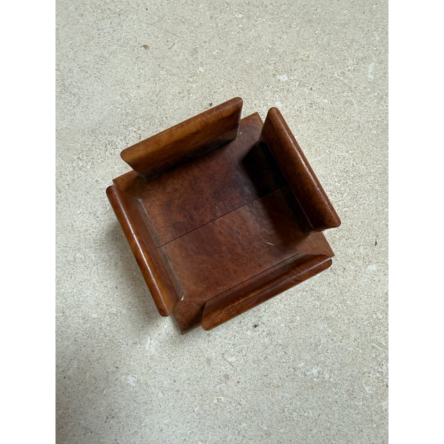 Vintage Trussardi Wood & Metal Desk Accessories Set For Sale - Image 13 of 13
