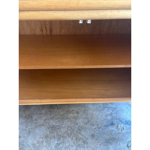 Vintage Coastal Rattan Credenza - Split Reed Cabinet, 1970s For Sale - Image 9 of 9