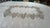 Textile Vintage LinenTablecloth, Embroidered Applique Lace, Cream and Taupe. On Ivory 18" X 55.5" Pristine For Sale - Image 7 of 17