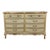 Mid Century French Provincial Style Lowboy Dresser With Six Drawers For Sale