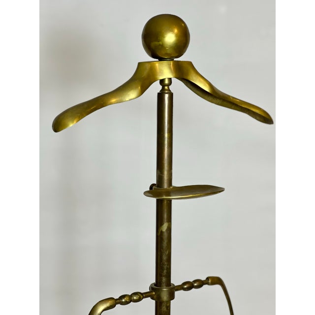 1960s Art Deco Solid Brass Clothing Valet Chairish