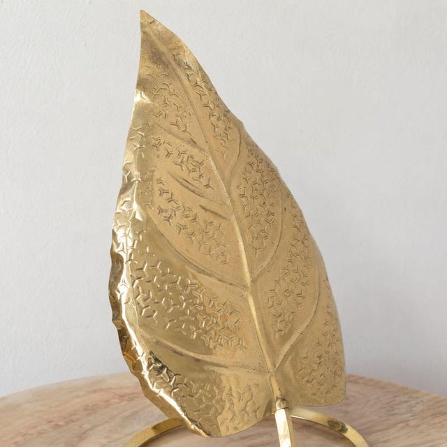Metal Vintage Italian Table Lamp in Brass, 1970s For Sale - Image 7 of 8