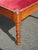 Vintage Oak French Country Rose Colored Velvet Footstool W Decorative Nails For Sale - Image 9 of 12