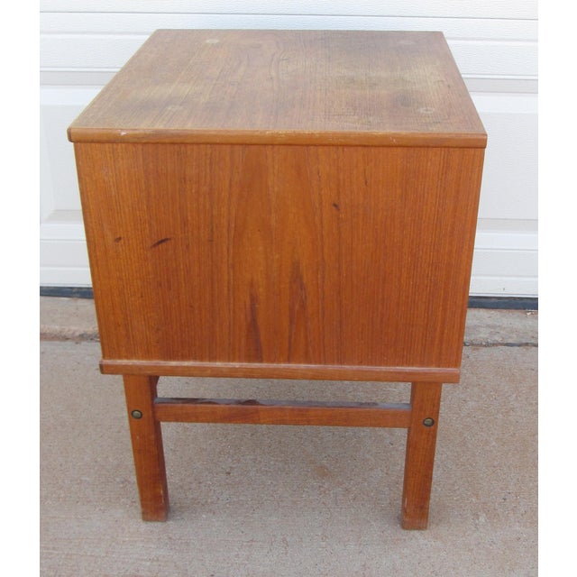 Wood Nils Jonsson for HJN Mobler Danish Mid Century Teak Nightstand For Sale - Image 7 of 15