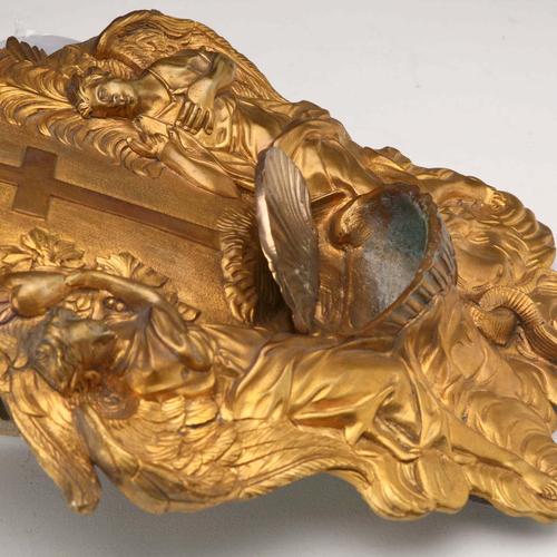 Gilded Bronze Holy Water Stoup For Sale - Image 6 of 8