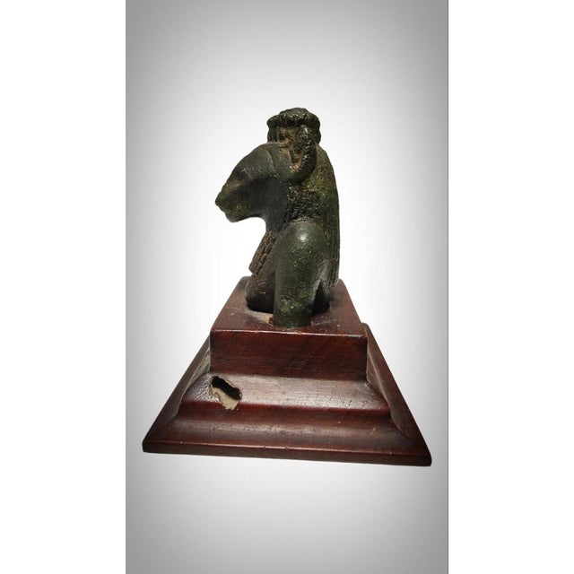 Egyptian Bronze Seckhmet Lion-Headed Goddess Figure For Sale - Image 15 of 18