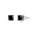 Indulge in the captivating allure of these classic princess-cut black diamond stud earrings. The two diamonds, weighing...