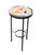 2000 - 2009 Mediterranean Style Hand-Painted Ceramic and Wrought Iron Coastal Martini Table For Sale - Image 5 of 12