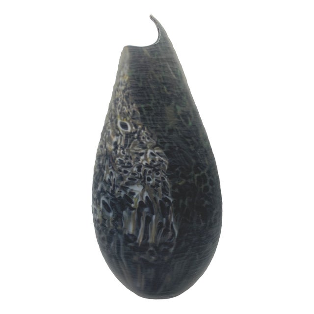 Murano Glass Vase by Paolo Crepax, 1990 For Sale
