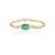 Not Yet Made - Made To Order Art Deco 18k Gold Natural 2.82ct Zambian Emerald & 1.91ct Diamond Chic Bracelet For Sale - Image 5 of 12