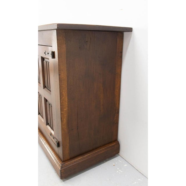 1960s Spanish Credenza in Oak and Wrought Iron, 1960 For Sale - Image 5 of 17