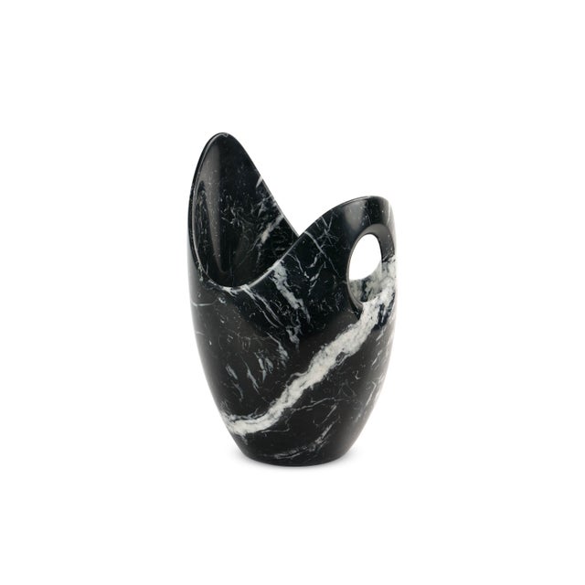 Mid-Century Modern Champagne Cooler in Marquina Marble by Barberini & Gunnell For Sale - Image 3 of 12