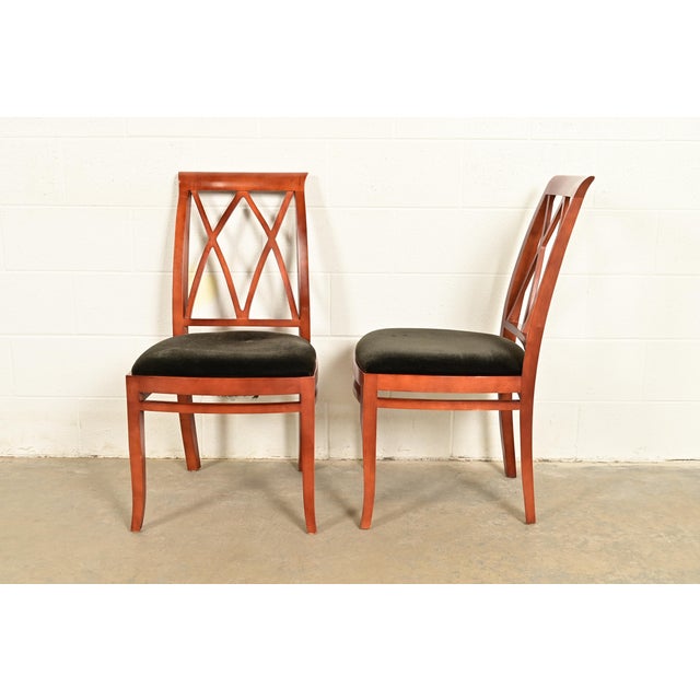 Bernhardt Regency Carved Mahogany Dining Chairs | Set of Six For Sale - Image 10 of 13